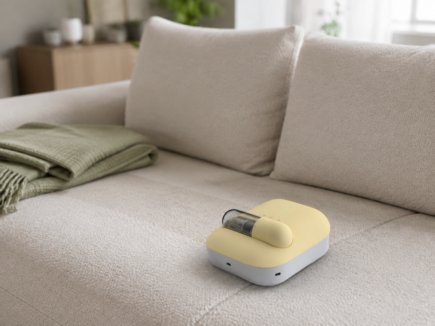 Somzw reinigt automatisch eine Sofaoberfläche